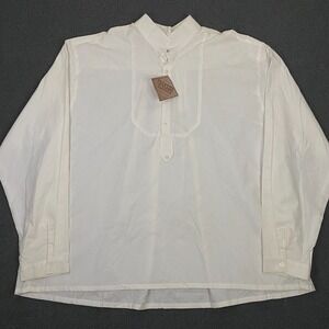 Frontier Classics Shirt Men 3XL White Dodge City Old Western Victorian Pioneer